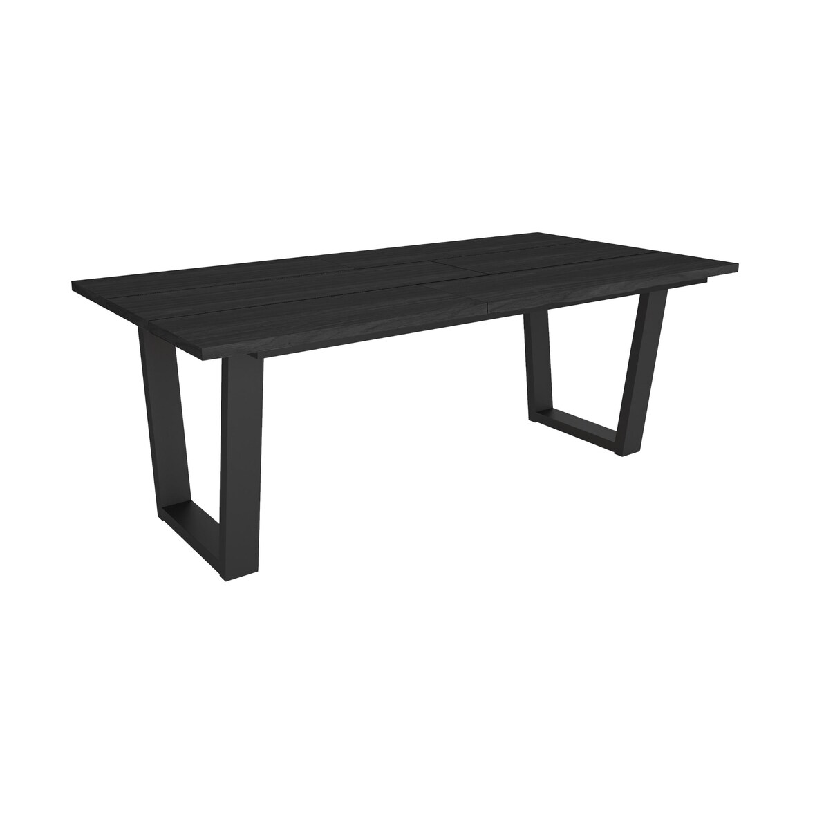 Eettafel, 194x90x74 cm, Voor 10 personen, Dining Table, Zwart Met U _542_4