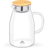 thumbnail of Wilmax Borosilikat Glas Krug mit Bambusdeckel, 1900ml