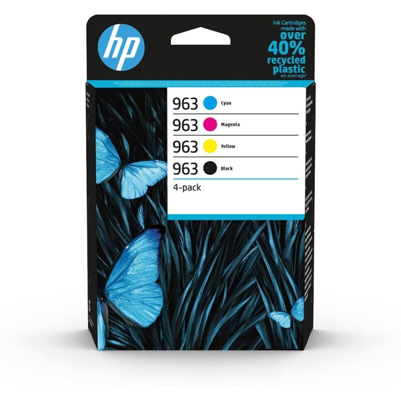 Cartouche D Encre Hp Pack 963 Noir + 3 Couleurs