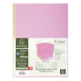 thumbnail of Exacompta  Cod. 770008E - Cartelle a soffietto con dorso telato Forever® 320 g/mq - F.to 24x32cm -  lilla - Confezione da 25 pz.