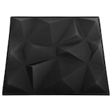 thumbnail of vidaXL 3D-Wandpaneele 12 Stk. 50x50 cm Diamant Schwarz 3 m²
