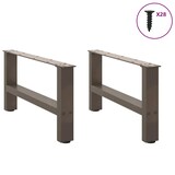 thumbnail of vidaXL Couchtischbeine Naturstahl 2 Stk. 70x(30-31) cm Stahl
