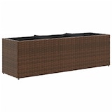 thumbnail of Helloshop26 - Hochbeet-Pflanzkasten für Pflanzen Blumen Garten Terrasse mit 3 Töpfen 2er-Set 105 x 30 x 32 cm braunes 02_0038859