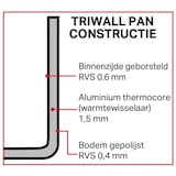 thumbnail of Poêle en cuivre 3 couches induction 240mm | Vogue - CM679