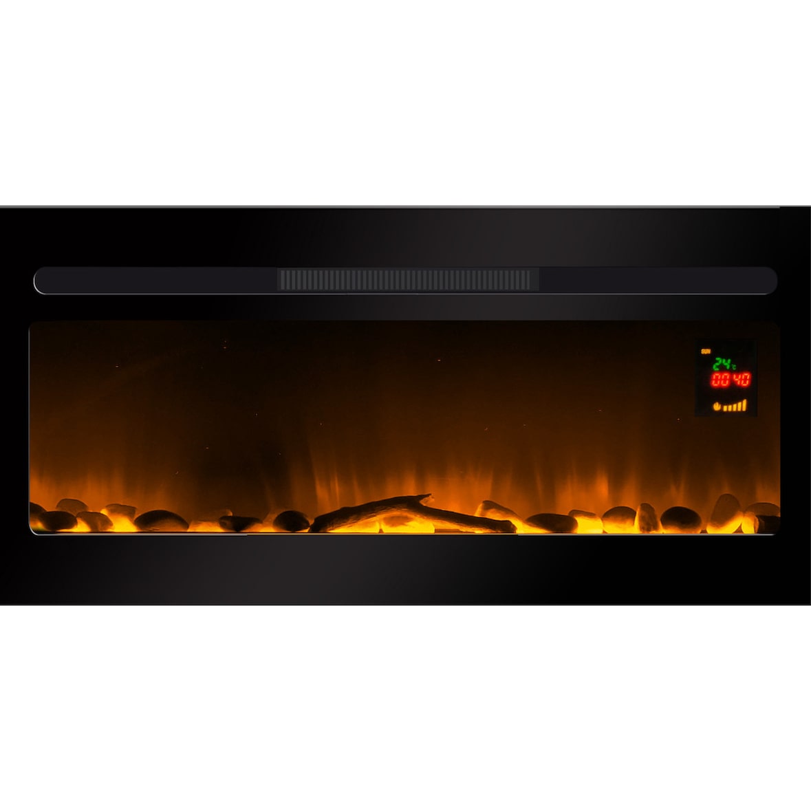 Chemin'Arte Camino elettrico da incasso Élysée 90 cm con effetto fiamme LED - 242