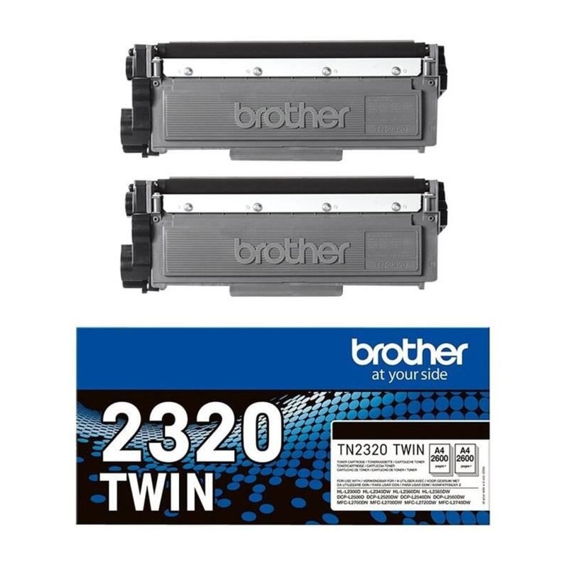 Toner TN-247 preto TwinPack para HL-L3270CDW, MFC-L3750CDW