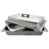 thumbnail of WINCO - WC-C4080 - Chafing dish GN 1/1 rettangolare con coperchio e due supporti per combustibile.