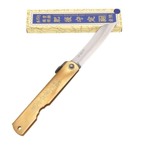 Couteau de Poche Pliant Higonokami Aogami Warikomi Lame 7cm Nagao Kanekoma