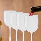 thumbnail of Relaxdays Weingläser Kunststoff, 6er Set, bruchsicher, BPA-frei, 400 ml, Mehrweg Rotweingläser, Camping Weinkelche, weiß