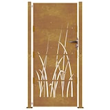 thumbnail of vidaXL Poort grasontwerp 105x205 cm cortenstaal