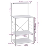 thumbnail of vidaXL Magnetronkast 60x39,6x123 cm bewerkt hout wit