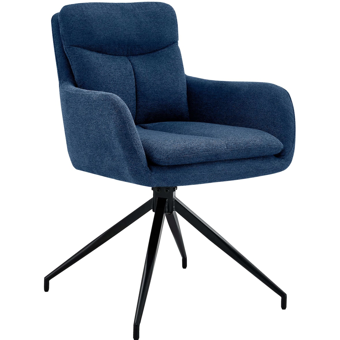Esszimmerstuhl DUTOR - Stoff Blau 57x62x83 cm | Essstühle Esszimmerstühle Küchenstühle Wohnzimmerstühle