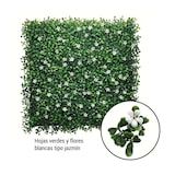 thumbnail of Bonerva | Jardín Vertical Artificial Jazmin | Pack 4 Piezas 50x50cm (1m²)| Planta artificial decoración oficina, hotel, restaurante | MAL1201