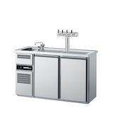 thumbnail of CHROMOnorm Getränketheke mit einem Becken links und 2 Türen