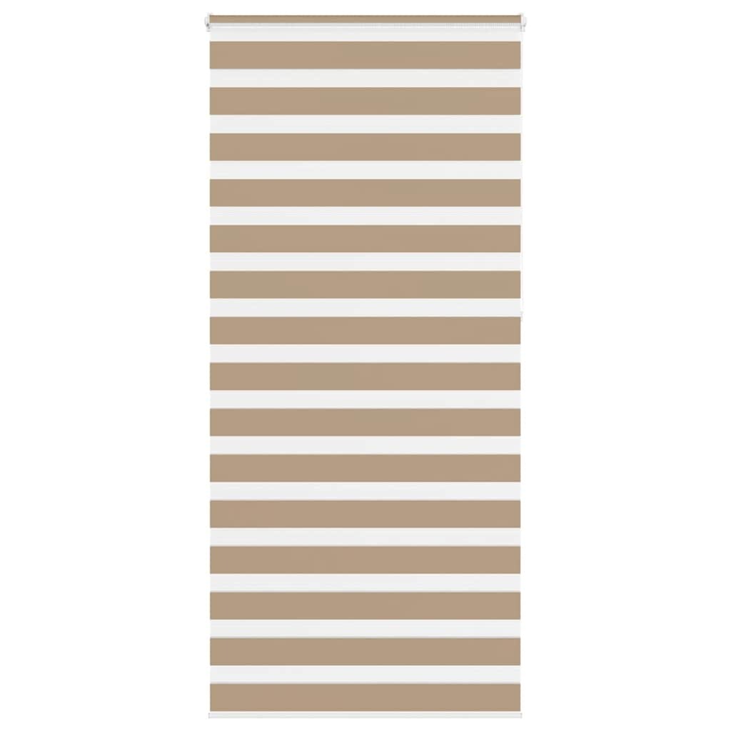 vidaXL Zebrarollo Sandbraun 110x230 cm Stoffbreite 105,9 cm Polyester