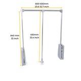 thumbnail of Emuca 9283811 Penderie rabattable pour armoire Hang, 600 830, Chromé, Acier et Plastique.