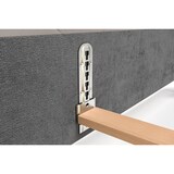 thumbnail of KAWOLA Bett ANNY Polsterbett Leder grau 180x200cm