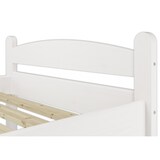thumbnail of Stabiles Bett Kiefer massiv weiß 90x200 Einzelbett Bettrahmen Futonbett Rollrost 60.32-09W