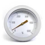 thumbnail of Giemme Spoleto - Termómetro bimetálico para forno 0-500 °C em aço