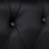 thumbnail of Canapé Chesterfield à 2 places cuir synthétique noir  Modèle Opaline