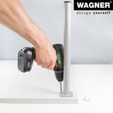 thumbnail of WAGNER Möbelbein CLASSIC RETRO - Ø 30 x 800 mm, Anschraubplatte 60 x 60 mm, Gewinde Ø 10 mm, Edelstahl Optik - 12118001