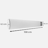 thumbnail of KLAMER Infrarotheizung 2600 W – WLAN Heizstrahler mit App- & Timer, Decken- & Wandmontage, Fenster-offen-Erkennung, Überhitzungsschutz, leise Strahlu…