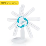 thumbnail of Intirilife Schminkspiegel mit LED und USB Kabel zum Aufladen in Weiß - 28 x 18 x 11.7 cm - Beleuchteter Kosmetikspiegel Makeup Tischspiegel Klappbar