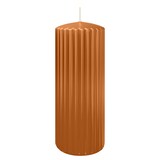 thumbnail of Rillen Kerzen Cognac 200 x Ø 80 mm, 4 Stück
