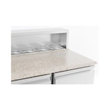 thumbnail of Pizzatafelkoelkast met 2 deuren, 903×700×1090 mm – 230 V, automatische ontdooiing, 230 liter