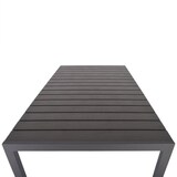 thumbnail of Garten-Esstisch, Kunststoff in Schiefer-Grau, 160 x 90 cm, Gestell Alu Schiefer-Grau, 74,5 cm Höhe, rechteckiger Outdoor-Tisch, Raburg Jerry XL
