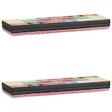 thumbnail of vidaXL Wandregale 2 pcs Mehrfarbig 60 x 20 x 6 cm Massivholz Mango