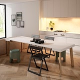 thumbnail of Consolle allungabile, Tavolo consolle allungabile , 262x90x73cm, Per 12 persone, Gambe in legno, Stile moderno, Bianco - 356_25