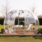 thumbnail of astreea Igloo Plus Gastro Terrassen Pavillon Model L 3,72x3,72x2,50m, wasserdicht, transparent, mit Beleuchtungssystem