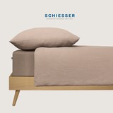 thumbnail of Schiesser Spannbettlaken Jessi - Edeljersey - 150 x 200 cm - Braun
