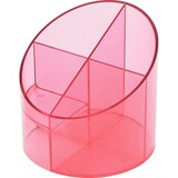thumbnail of Schreibgeräte Multiköcher rot transluzent, 4 Fächer, Ø110mm