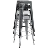 thumbnail of CHEFGASTRO Barhocker PALM BEACH HxBxT 77x43x43cm Metall Silber Barstuhl