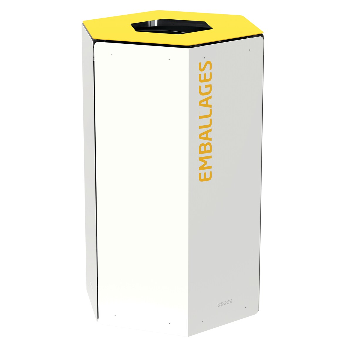 ROSSIGNOL Borne de tri avec seau 40L HEXATRI emballages blanc
