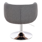 thumbnail of SVITA PANAMA  Retro Loungestuhl Cocktailsessel Tellerfuß Metall Stoffbezug Grau