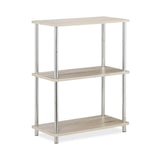 thumbnail of Relaxdays 3 Ebenen Regal, niedriges Küchenregal, multifunktional, offen, MDF/Metall, Standregal HBT: 76x60x30 cm, natur