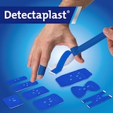thumbnail of Cerotti detectabili color blu, impermeabili e resistenti allo sporco, cerotti alimentari,cerotti cucina,catering e ristorazione, 19 x 72 mm, 100 pezzi