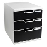 thumbnail of Exacompta 325014D 1x MODULO A4 modulaire ladenbox met 3 gesloten laden voor A4+ documenten, Office, grijs-zwart