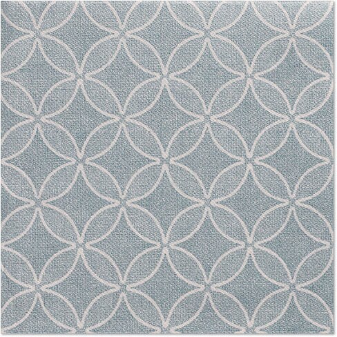 12500 Servietten "ROYAL Collection" 1/4-Falz 40 cm x 40 cm arktikblau "Circle Flowers"