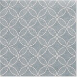 thumbnail of 12500 Servietten "ROYAL Collection" 1/4-Falz 40 cm x 40 cm arktikblau "Circle Flowers"