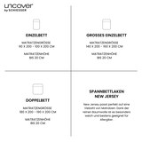 thumbnail of Uncover by Schiesser Spannbettlaken New Jersey - Edeljersey - 150 x 200 cm - Dunkelblau