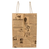 thumbnail of Imballaggi360 - 250 Pz Shopper Fondo Largo Avana Stampa Giornale