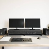 thumbnail of vidaXL Monitorständer mit Schubladen Schwarz Eichen-Optik 100x27x15 cm
