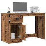 thumbnail of vidaXL Schreibtisch mit Tür Altholz 50 x 115 x 75 cm Holzwerkstoff