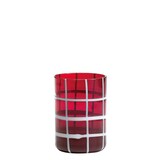 thumbnail of Zafferano Twiddle - Set van 6 gekleurde geblazen glazen, 35 cl - Handgemaakte tumblers met witte decoratie, vaatwasserbestendig