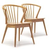 thumbnail of Pack 2 chaises Mura, Couleur Chêne, Bois Massif, 55 cm x 58,5 cm x 84 cm