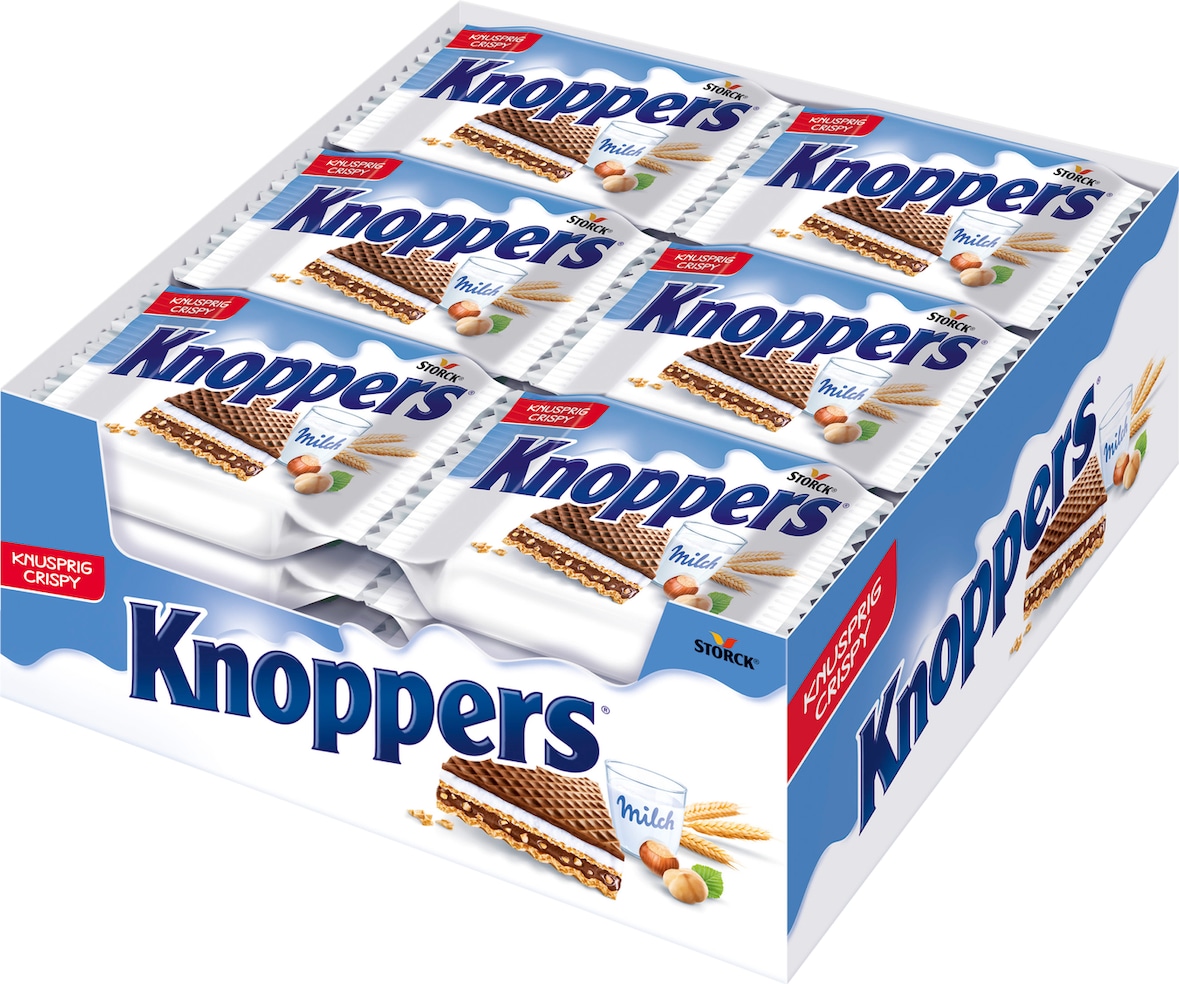 Knoppers Milch-Haselnuss-Schnitte 24 x 25 g (600 g)